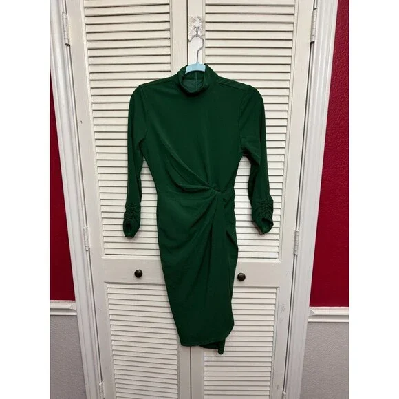 tahari asl green dress Tahari ASL Cutout Mock Neck Dress in Black at Nordstrom Rack, Size 14 main image 0